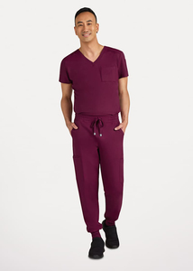 Scrubs de médecin personnalisés de haute qualité gommages en coton en gros pour hommes/femmes ensembles d'uniformes d'hôpital - Product Image 5