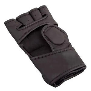 Guantes de Entrenamiento MMA para Hombre, Hechos de Cuero, Personalizados con Etiqueta Privada, de Alta Calidad, con Cordones, Fáciles de Usar, Medios Dedos, Ligeros y Antideslizantes - Product Image 4