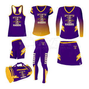 Vêtements de sport et uniformes de pom-pom girl dernier modèle vente en gros d'uniformes de pom-pom girl - Product Image 1