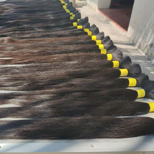 Extensiones de cabello humano Natural, virgen, liso, a granel - Product Image 2