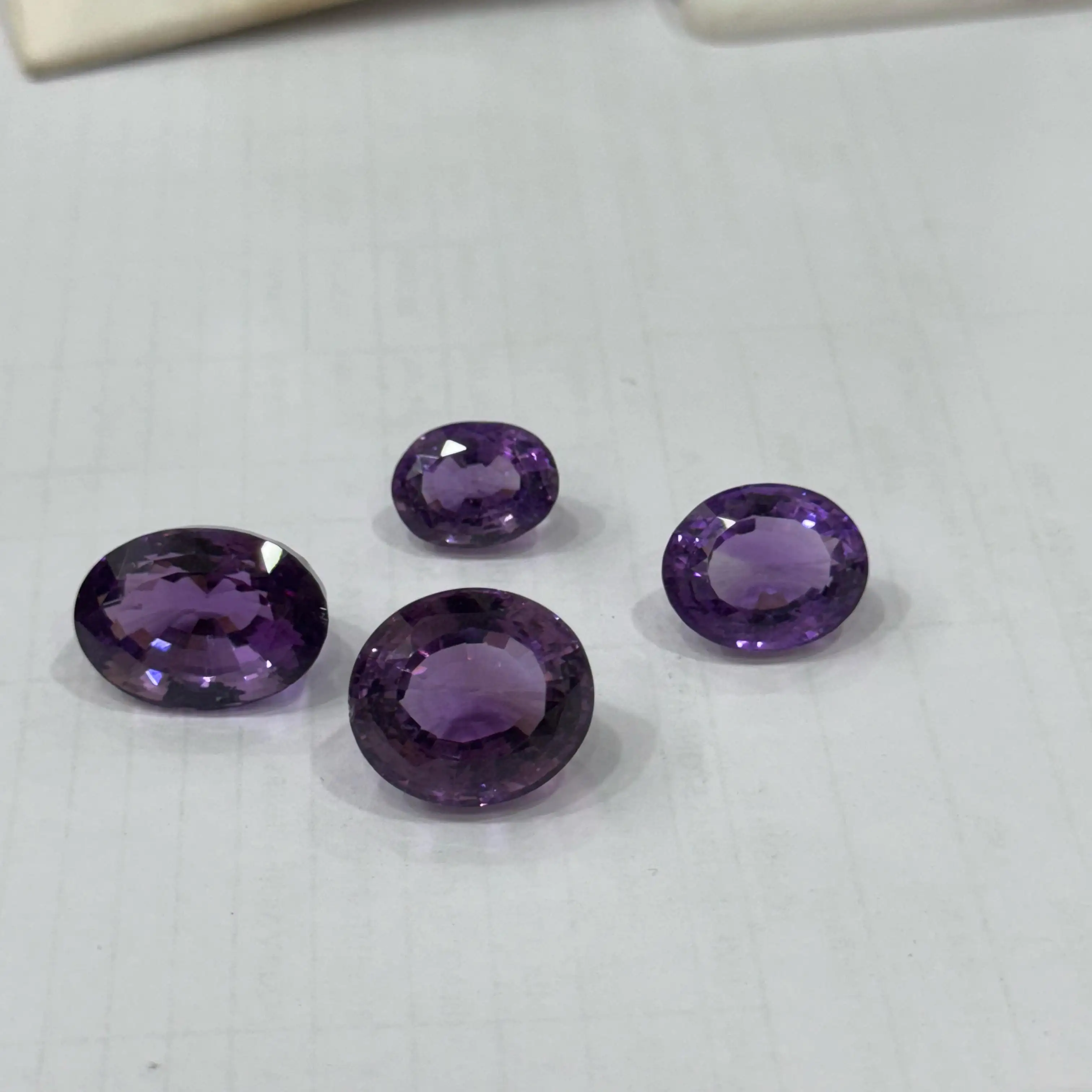 High Quality Natural Brazilian Amethyst Stones Oval Cut Far Size Brazilian Amethyst Gemstone