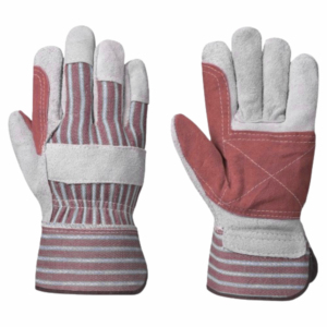 ถุงมือทำงานหนังวัวเสริมถุงมือนิรภัยสำหรับใช้ในอุตสาหกรรมถุงมือนิรภัยสำหรับงานก่อสร้างจากแคนาดา - Product Image 4