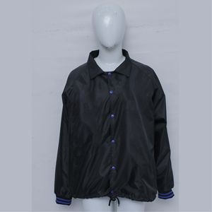 Bottom drawstring Loose fit Shirt-style collar Light slightly shiny fabric nylon/polyester Elastic cuffs Windbreaker <b>jackets</b> - Product Image 1