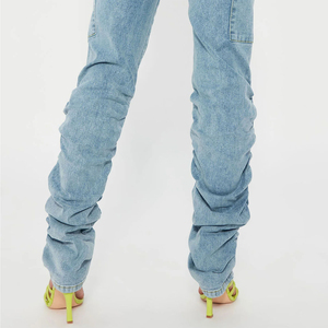 High Quality <b>Low</b> Price High <b>Waist</b> Sexy Stretchy Breathable Ladies Cotton Jeans Skinny <b>Leggings</b> Denim Jeans Women Custom logo - Product Image 6