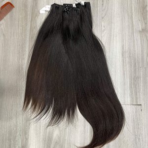 Extensiones de Cabello Humano Liso Súper Sedoso, Sin Enredos, de un Solo Donante, con Trama a Máquina, Cabello Virgen de Calidad Vietnamita 2026 - Product Image 6