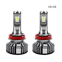 V8 H9 H11 H8 Future 30000LM ampoule LED 65W haute luminosité 6000K blanc froid IP68 étanche halogène mise à niveau