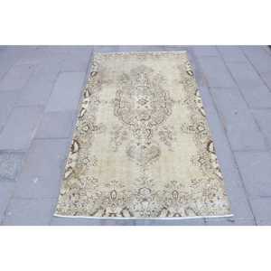พรมตุรกีวินเทจ ขนาด 3.5x6.4 ฟุต สีน้ำตาลลายพราง - Product Image 1