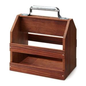 Wooden <b>Caddy</b> with Attractive Design Perfect for Storing Party Supplies or Organizing Napkins and Cutlery for Events - Product Image 5