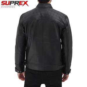 Canvas Biker <b>Jacket</b> Quilted Cafe Racer Zip Moto <b>Jackets</b> <b>Men</b> Customize Wholesale High Quality Waterproof Breathable Eco-Friendly - Product Image 3