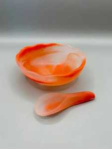 Top Trending Multi-Color Moderno Ángel Diseño Ensalada Servidor Cuchara Calidad Premium Resina Artesanía Estilo popular Escultura Arte Tema - Product Image 3