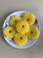 Speciale Aanbieding Hoge Premium Kwaliteit Vietnam Fabriek Ananas Plakjes In Lichte Siroop Kan 20Oz