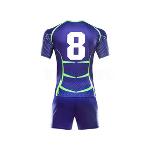 Conjunto de uniforme de rugby ligero para hombre, nombre de equipo personalizado, ropa deportiva transpirable para adultos, popular entre los adultos - Product Image 3