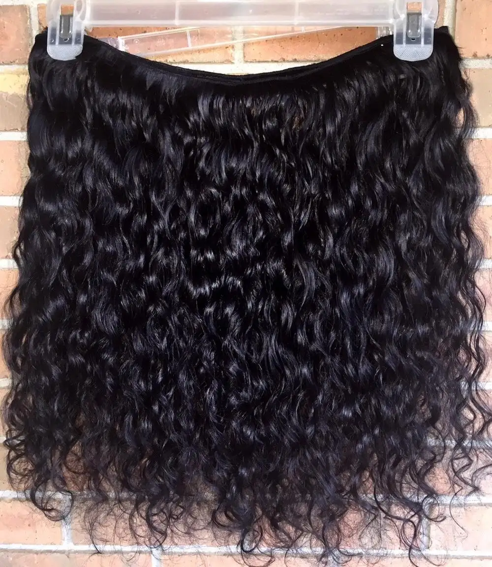 Raw indian temple 100% natural curly bundle hair