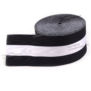High Quality Customized <b>Masonic</b> Regalia Moire Ribbon As Per Customer Requirements OEM Demand - Product Image 5
