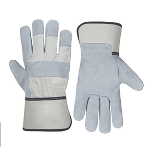 Vente en gros de gréeur de protection dans l'industrie de la construction gréeur de sécurité au travail en cuir classique chromé gant de gréement en cuir de vachette de qualité supérieure - Product Image 6