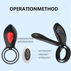 Anneau vibrant rechargeable à double anneau pour couples - Product Image 2