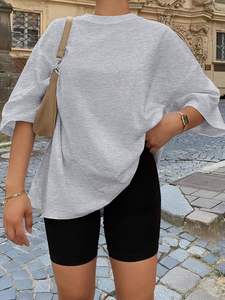 Camiseta OEM para mujer, camiseta de moda de algodón con estampado personalizado con logotipo para estilo callejero y looks de verano - Product Image 5