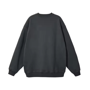 Sweat à capuche oversize de haute qualité pour femmes avec col rond, logo personnalisé, manches longues pour le printemps et l'hiver, streetwear - Product Image 4