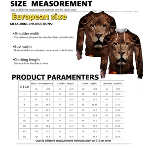 Sudadera con capucha con cremallera de Otoño/Invierno con estampado 3D de rayas azules y blancas para hombre - Product Image 6