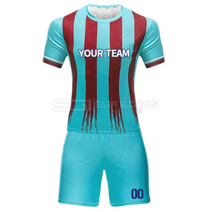 Camiseta de fútbol barata de alta calidad de fábrica 100% poliéster Club Soccer Wear Team Soccer Uniformes Kit - Product Image 2