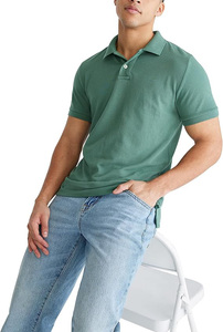 Camisetas Polo de golf uniforme para hombre 100% algodón o poliéster liso con logotipo bordado personalizado - Product Image 4