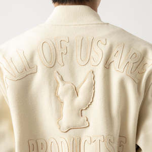 Chaqueta de Béisbol Varsity Entallada para Hombre, de Alta Calidad, 100% Algodón, Personalizada, con Cuello Alto, Estilo Urbano, Bordado, Invierno 2025 - Product Image 5