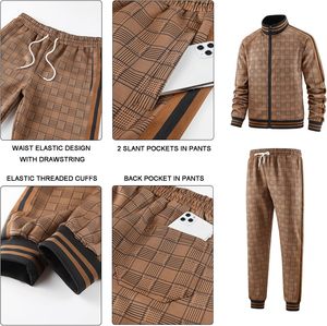 Chándal deportivo informal de alta calidad para hombre, chándal de manga larga de 2 piezas, chándal de talla grande para Fitness al por mayor - Product Image 6