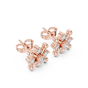 Boucles d'oreilles diamant coupe testeur de diamant Moissanite S925 argent pour femmes boîte à bijoux lettre en argent Sterling - Product Image 2