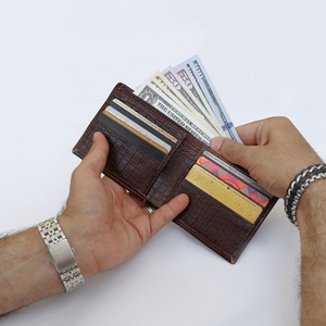 Último Modelo en Cuero Genuino Unisex |   Tarjetero Corto y Delgado de Diseño de Lujo |   Hecho a Mano, Vintage, Ecológico, para Uso Diario - Product Image 3