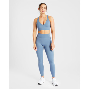 New Design Slate <b>Blue</b> Staple <b>Sports</b> <b>Bra</b> Adjustable Back Straps V Shaped Neckline & High Impact Adult Women's Fitness <b>Sports</b> <b>Bra</b> - Product Image 5
