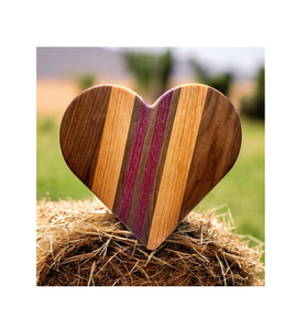 Heart <b>shaped</b> Housewarming Gifts Wood Cutting Board 2 Pieces New Crafts Shiny Polished Wood Chopping Board - Product Image 5