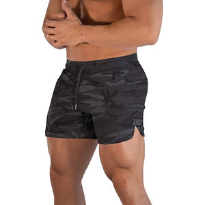 Pantalones cortos de entrenamiento atlético para gimnasio para hombre, pantalón de secado rápido que absorbe la humedad, pantalón para correr, patrón sólido, prácticos bolsillos para teléfono, gran oferta - Product Image 4