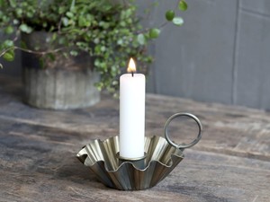 Palo de cámara Hogar y boda Decorativo Chapado en plata Acabado hecho a mano Portavelas Acento decorativo - Product Image 3