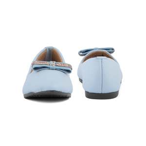 รองเท้าส้นเตี้ย WN1083สีฟ้า - Product Image 2