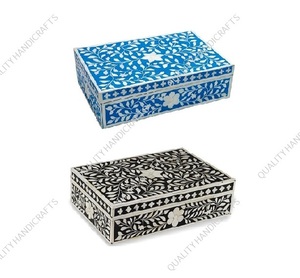 Caja decorativa de resina y madera de diseño propio, caja de joyería hecha a mano, regalo - Product Image 5