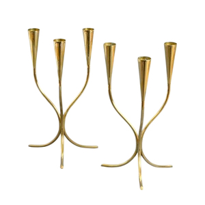 Candelabro Chapado en latón y Metal para decoración del hogar y Bodas de diseño elegante, candelabro de alta calidad para Navidad y Pascua - Product Image 3