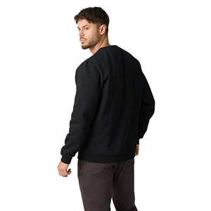 Sweat-shirt pour homme à col rond en coton 100% écologique, imprimé sur le devant, logo personnalisé, tissu 300g - Product Image 2