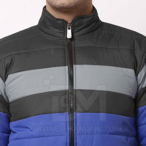 Veste matelassée légère et imperméable pour hommes avec col montant Nouvelle veste matelassée élégante, chaude et vierge - Product Image 6