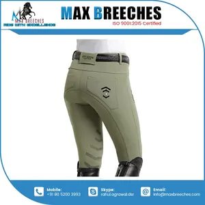 Pantalon d'équitation taille haute pour hommes Leggings en silicone à siège intégral à la mode Produits pour chevaux d'exportation à forte demande - Product Image 4