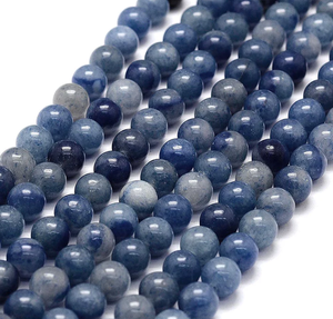 Stone <b>Beads</b> Blue aventurine <b>Beads</b> Strand Stone Jewelry <b>Loose</b> Smooth Gemstone Healing Necklace Natural Crystal Wholesaler - Product Image 5
