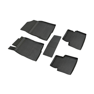 พรมปูพื้นรถยนต์แบบสั่งทำพิเศษสำหรับ Honda Civic 2016-2021 แบบลึก กันลื่น ผลิตจากยาง พร้อมช่องกลาง – ปราศจากกลิ่น - Product Image 1