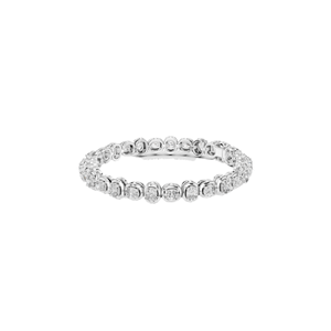 Bracelet tennis en diamant de laboratoire 6,82 CT, taille coussin, or 10KT, 14KT, 18KT et argent 925, options or rose, jaune, blanc - Product Image 6