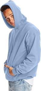 Sweat à capuche oversize pour homme 100% coton, poids lourd, épaules tombantes, sans cordon, polaire d'hiver, technique lavée, col à capuche - Product Image 6