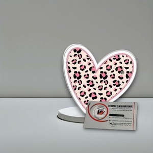 Nouvelle tendance, plaque magnétique en acrylique à motif cœur rose et noir, extension de cils solide, logo personnalisé, outil de beauté papillon - Product Image 3