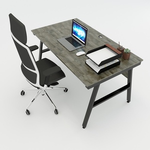 AConcept HBAC006 120x80 Modern Minimalist <b>Desk</b> with Assembled Iron Legs <b>Foldable</b> and Automatic Office Furniture for Bedroom Use - Product Image 2