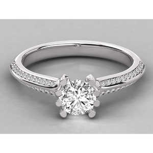 Anillo de Oro de 9K con Diamante Solitario Cultivado en Laboratorio de 1 Quilate para Mujer, Joyería Fina para Compromiso, Certificado IGI y GIA - Product Image 1