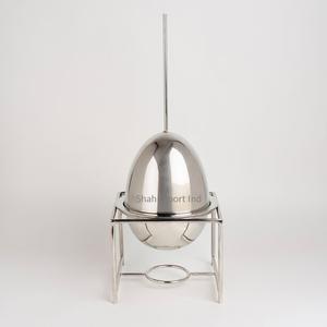 Olla caliente de Metal de forma ovalada con soporte para cena, suministros de alimentos, cazuelas de acero inoxidable plateadas, olla caliente para servidor - Product Image 5