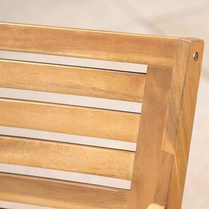 High Quality Eco-friendly Modern Design Acacia Wood Arm Chair Set Durable Outdoor Garden Use Furaka Brand Wholesale Vietnam - Product Image 5