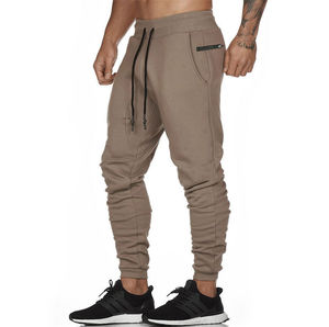 Vêtements de sport pour hommes avec logo personnalisé 2023, couleur unie, style hip-hop, pantalons de jogging décontractés, pantalons de survêtement avec motif droit, haute qualité - Product Image 2