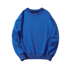 Sweat-shirt en coton surdimensionné pour homme, respirant, séchage rapide, pour logo personnalisé, broderie 3D, col rond, pull à capuche - Product Image 2